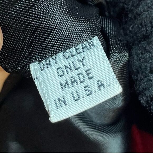 Melanzona Lipstick Red Zip Front Leather Jacket Small - Picture 6 of 6